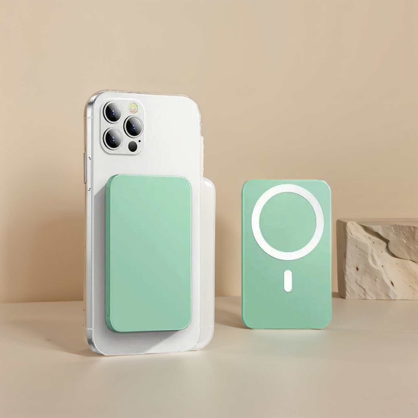 Magnetische Powerbank mit MagSafe für iPhones | Kabelloses Aufladen