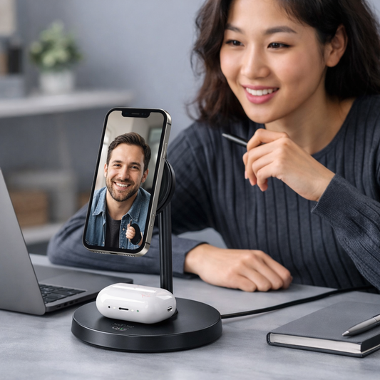 MagSafe Ladegerät Stand für iPhone Android | Kabellose Ladestation