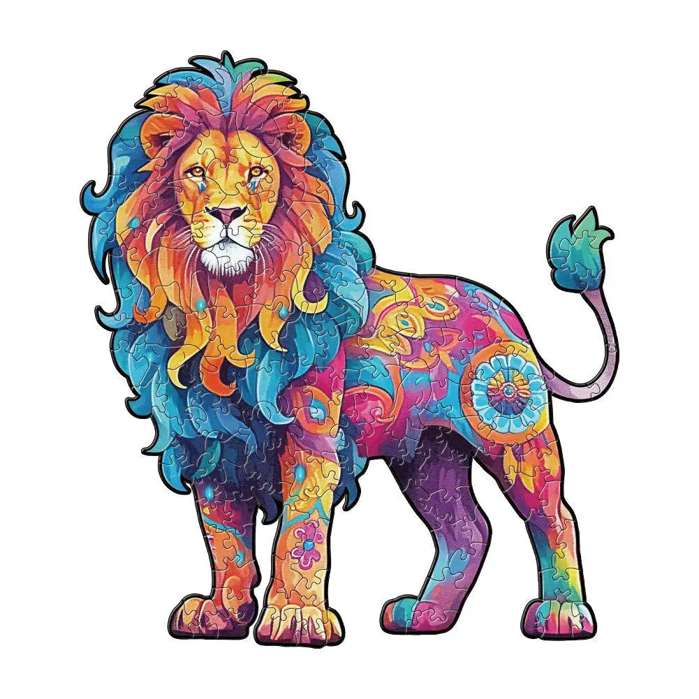 3D Tierpuzzle aus Holz – Tiger & Co. | Holzpuzzle für Kinder & Erwachsene I 200 Puzzleteile