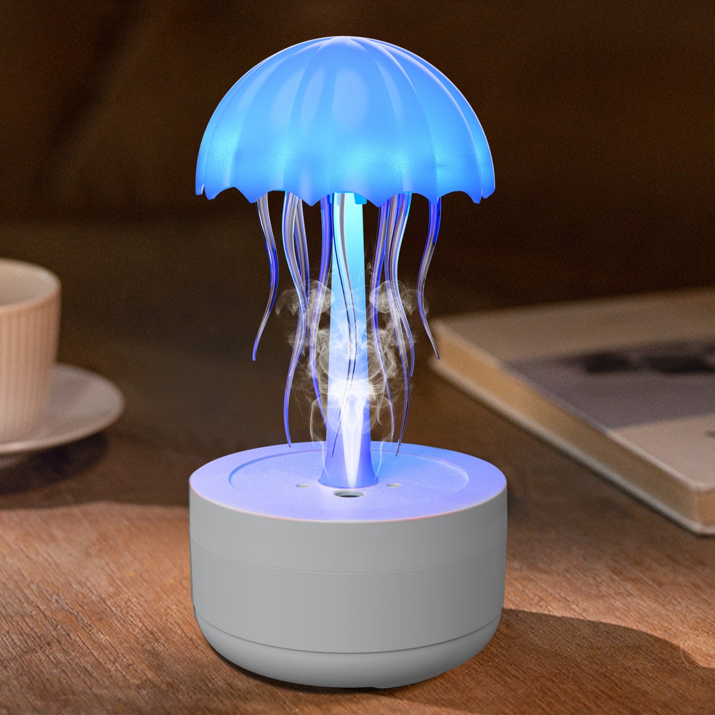 Jellyfish Aromadiffusor in eleganter Form mit entspannendem Nachtlicht.