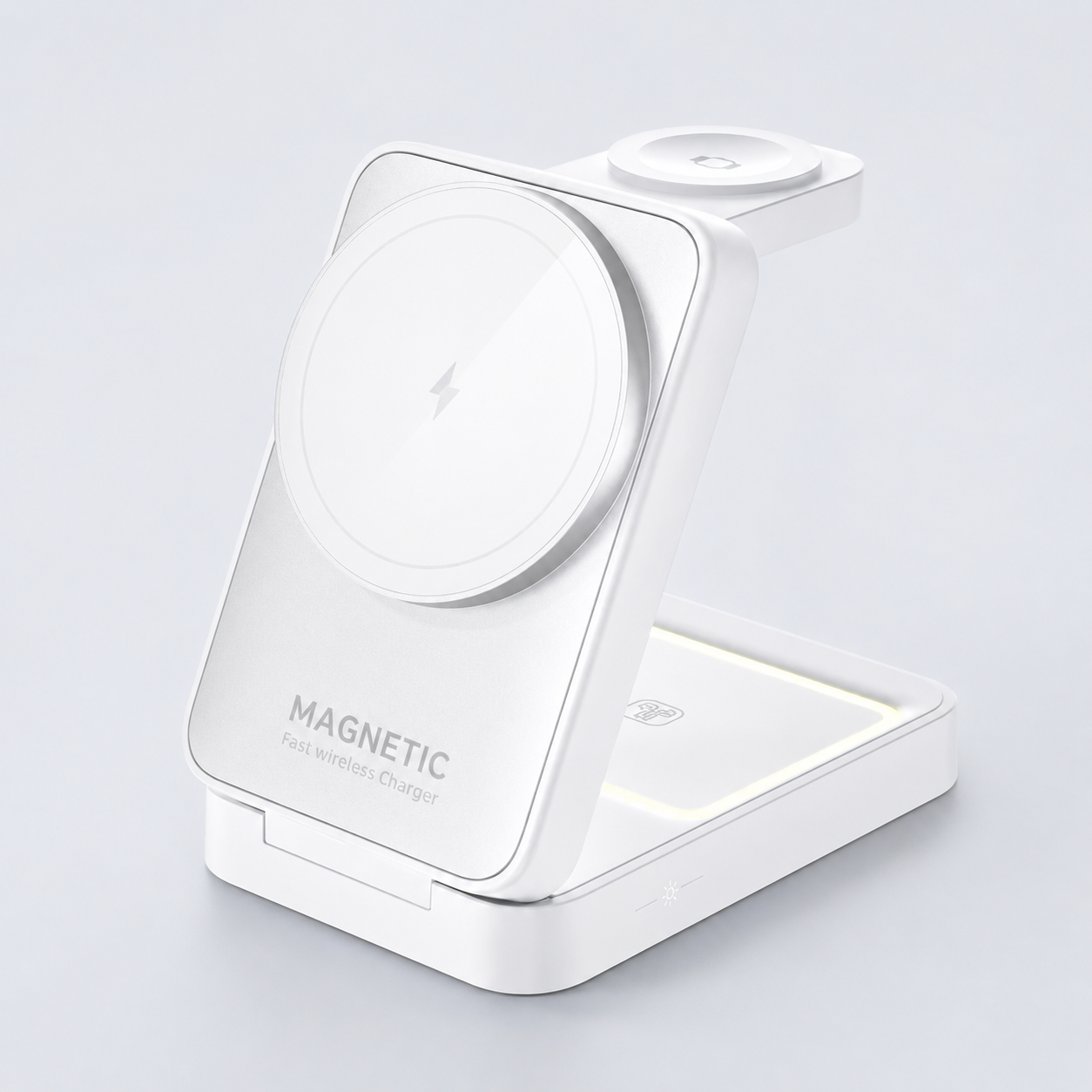 3-in-1 Reiseladegerät für iPhone I Ladegerät iWatch und AirPods Ladestation