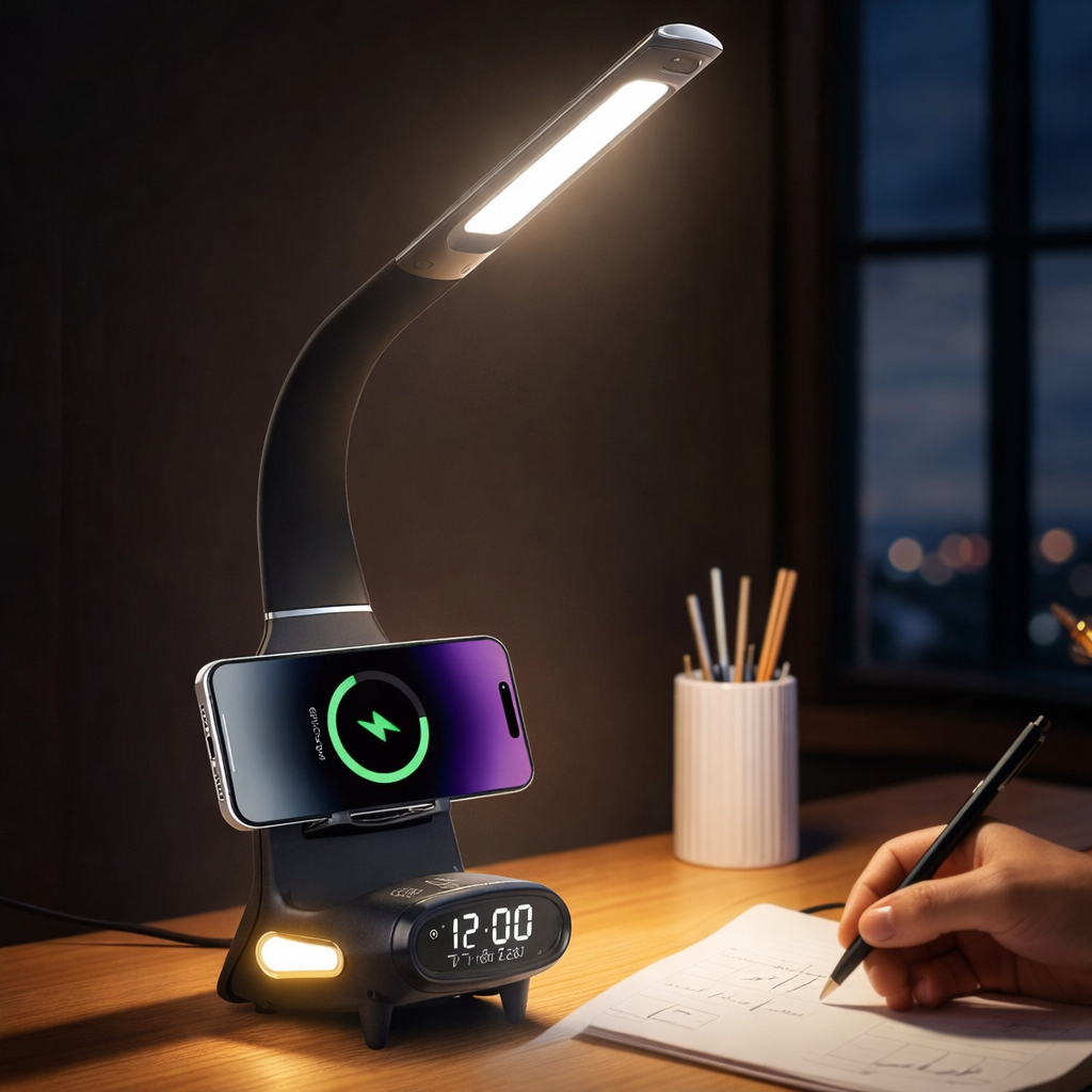 LED Schreibtischlampe mit Wireless Charging