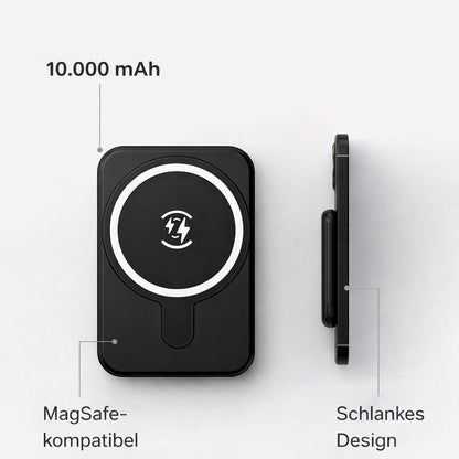 Magnetische Powerbank iPhone 10000mAh kabellos laden