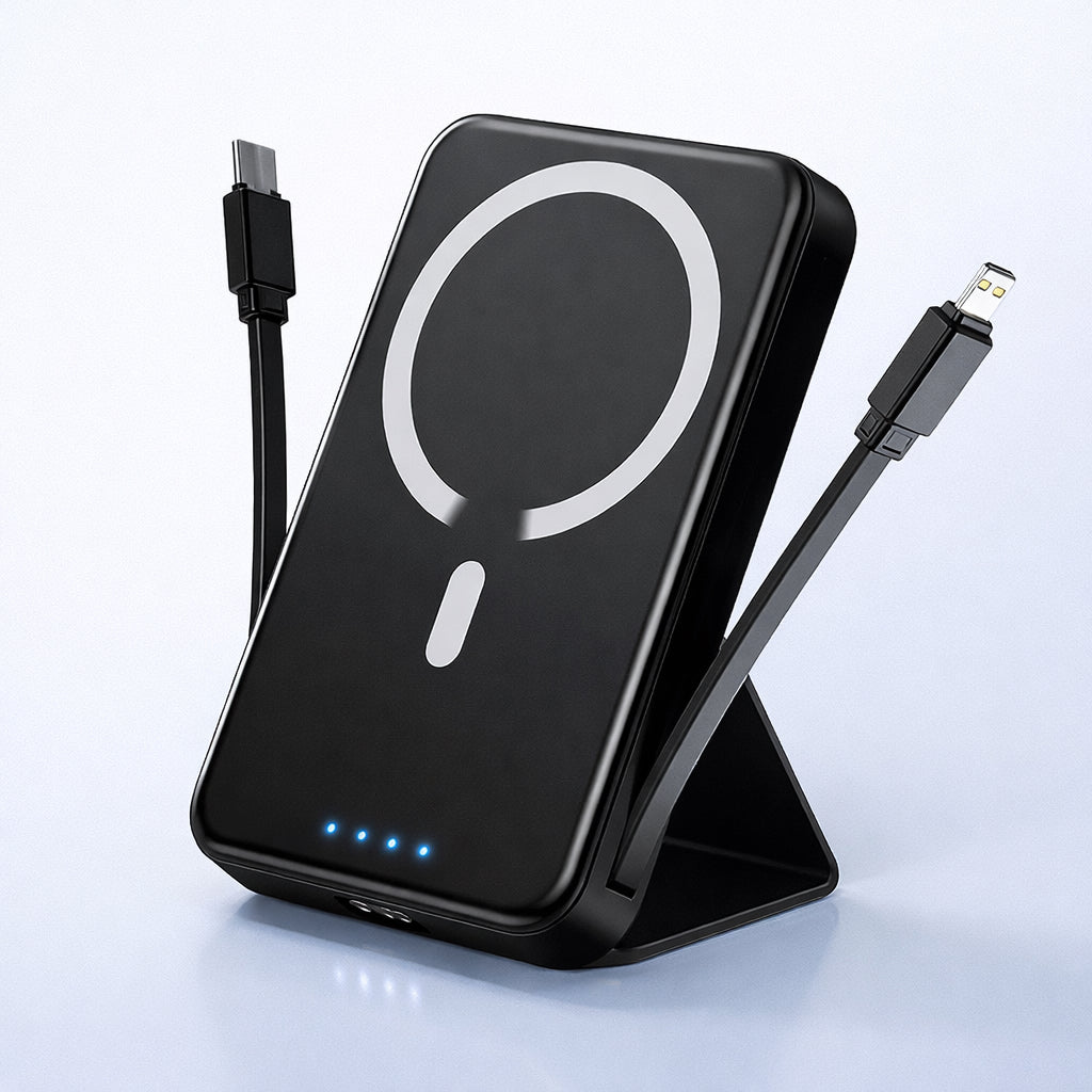 Hochwertige Powerbank mit Standfuß