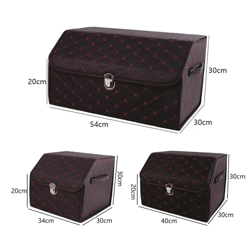 1 Stück Luxus-Kofferraum-Aufbewahrungsbox Aus PU-Leder – Multifunktionale,  Faltbare Und Abnehmbare Aufbewahrungsbox - Temu Germany