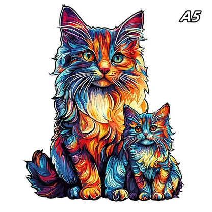 3D Tierpuzzle aus Holz – Tiger & Co. | Holzpuzzle für Kinder & Erwachsene I 200 Puzzleteile