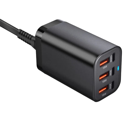GaN Ladestation mit vier USB-C- und zwei USB-A-Anschlüssen