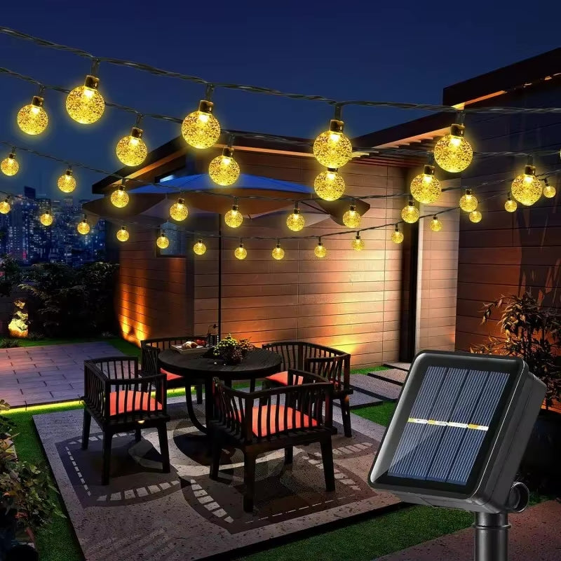 Solar Lichterkette Garten I Led Lichterkette Terrasse I Solar Lichterkette Outdoor