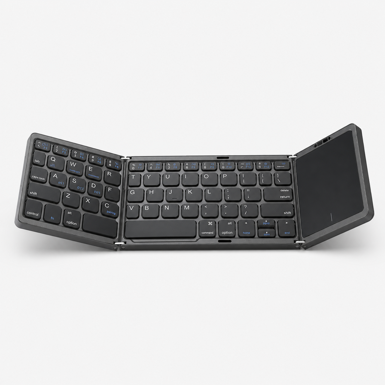 Faltbare Bluetooth-Tastatur mit Touchpad für iPad und Smartphone