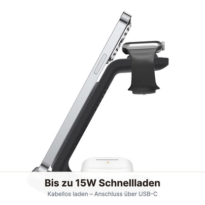 Bis zu 15W kabelloses Schnellladen über USB-C