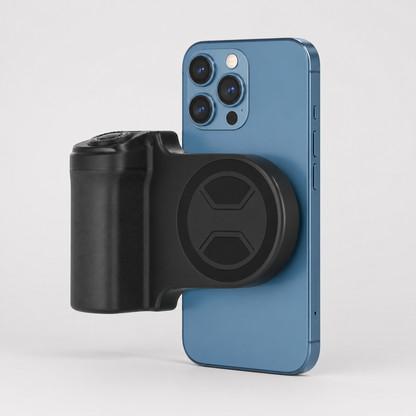 Magnetischer Kamera-Handgriff fürs Smartphone mit Fernauslöser