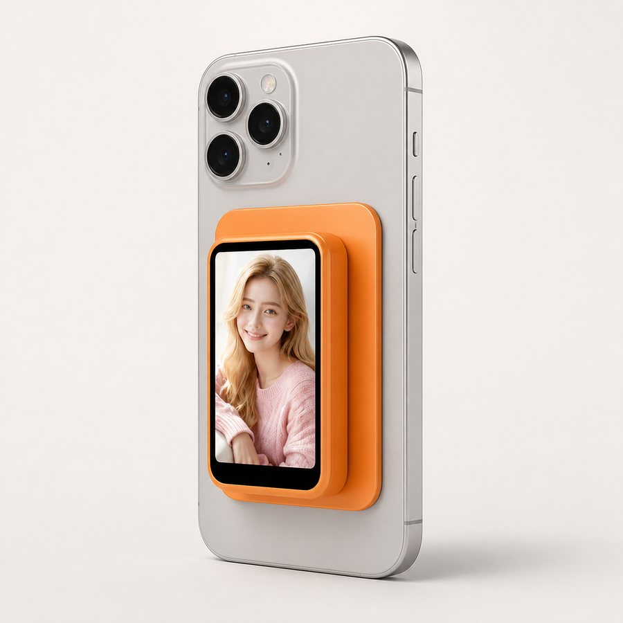 Magnetischer Selfie-Monitor für Smartphone-Rückkamera mit Fernauslöser